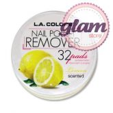 LA Colors - Nail Polish Remover Pads - Limão